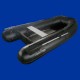 Bateau pneumatique Charles Oversea 2.7be, couleur noir, plancher en aluminium